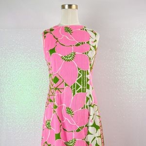 70 pink maxi dress